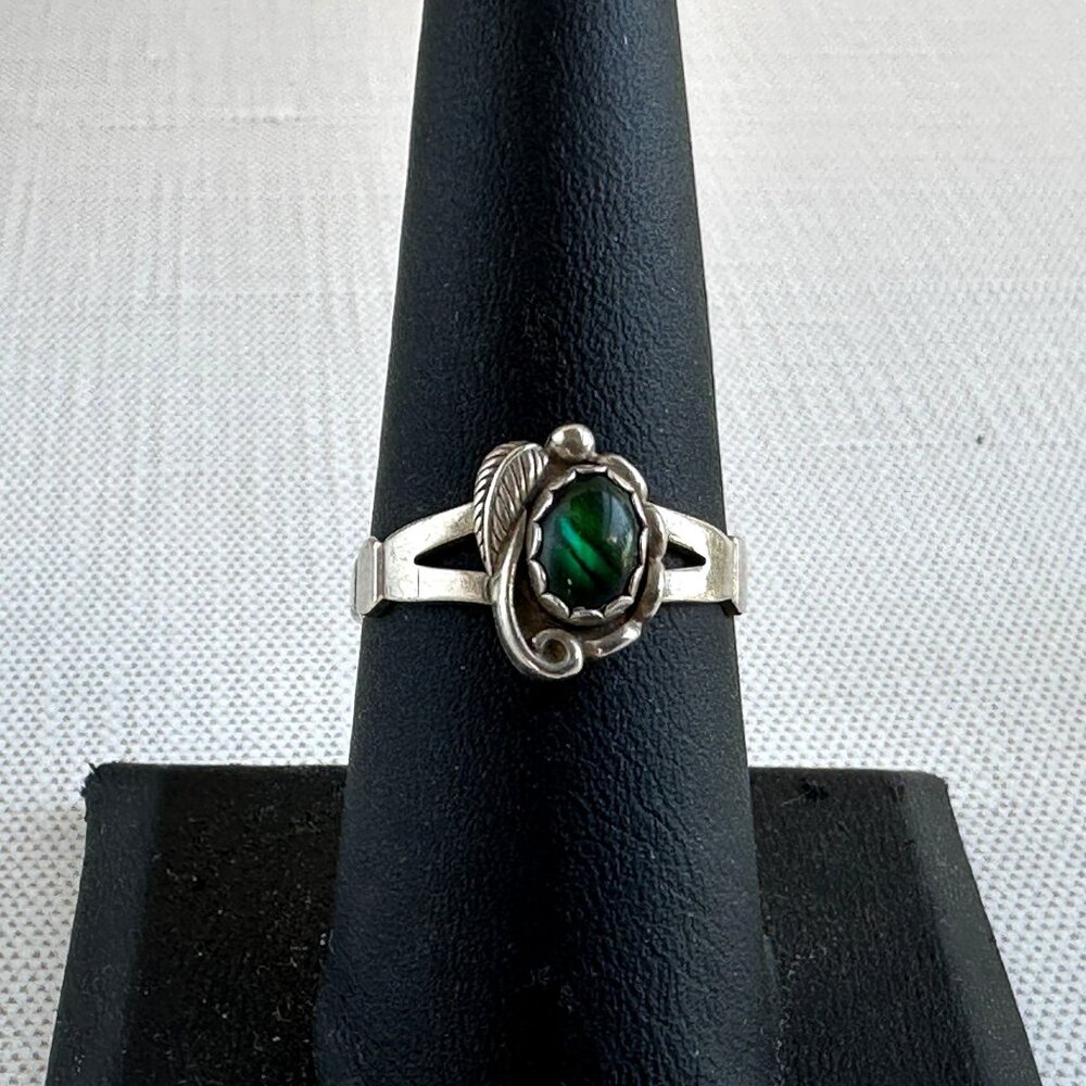 Wheeler Sterling Green Abalone Ring